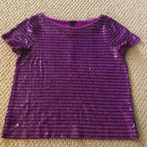 J  Crew sequined top.